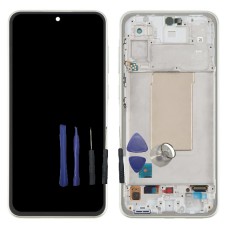 Oled Ecran pour Samsung Galaxy A36 5G, SM-A366B Avec Châssis Argent