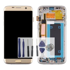 Écran Super Amoled Samsung Galaxy S7 Edge SM-G935F, G935FD Avec Châssis Or